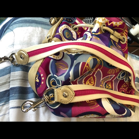 Coach PullString Rainbow Candy Handbag - Picture 8 of 8